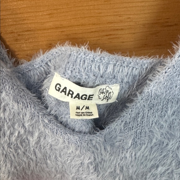 Garage Fuzzy Light Blue Camisole - Picture 3 of 3